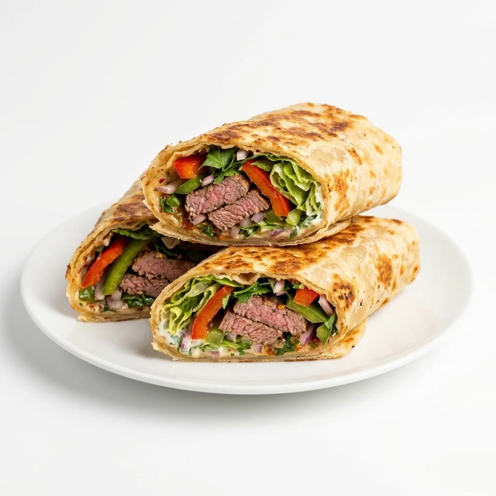 ROTI WITH SLICED BEEF